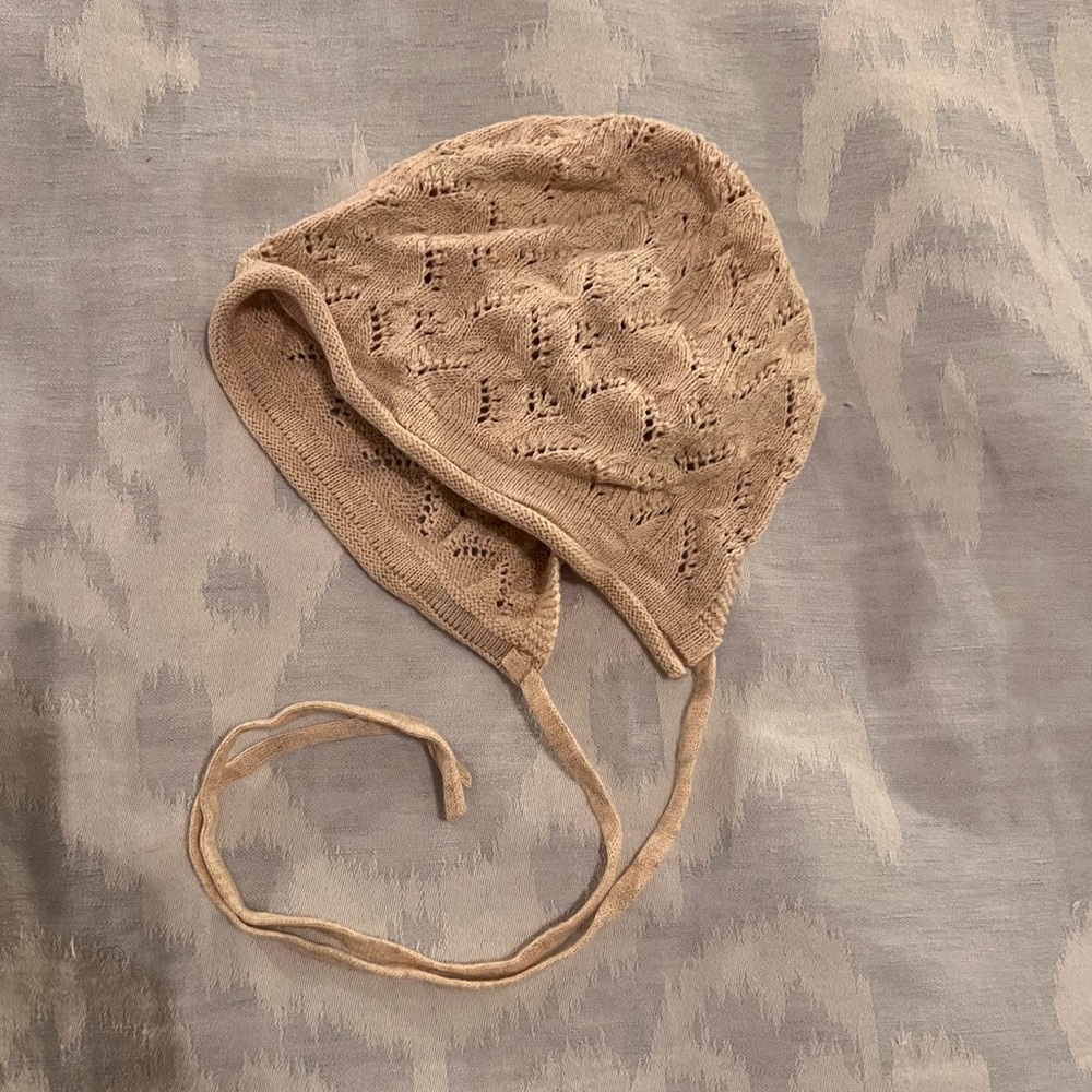 Jamie Kay knit baby bonnet